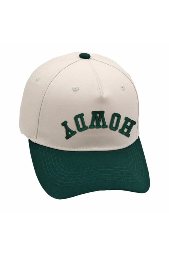 Upside Down HOWDY 3D Puff Embroidered Trucker Hat | Reverse Novelty Design, Adjustable Unisex Baseball Cap