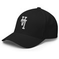 thumbnail image 1 of Upside Down LA Hat - Embroidered Structured Curved Bill Los Angeles Flex Fit Cap, 1 of 6