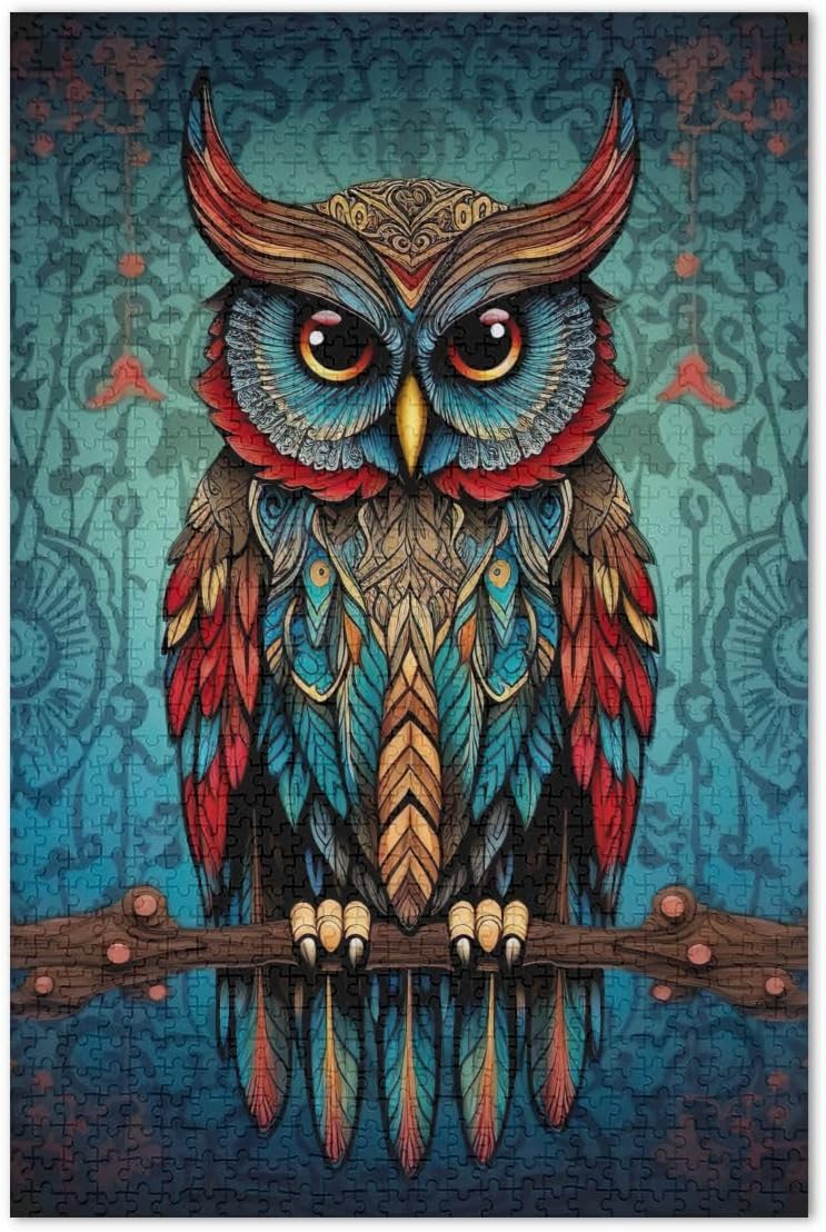 Upside Down Owl Jigsaws Puzzles, Puzzle 1000, Puzzle 500 Pieces Adult