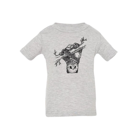 Upside Down Panda T-Shirt Infant -Image by Shutterstock,  6 Months