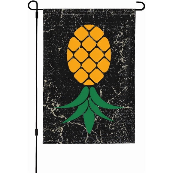 Upside Down Pineappale Garden Flag outdoor yard flags 12.5"x18" Flag Seasonal House Flag Welcome Flag Rustic Farmhouse Decor for Seasonal Holiday