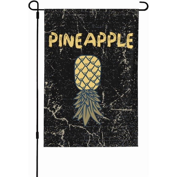 Upside Down Pineappale Garden Flag outdoor yard flags 28"x40" Flag Seasonal House Flag Welcome Flag Rustic Farmhouse Decor for Seasonal Holiday