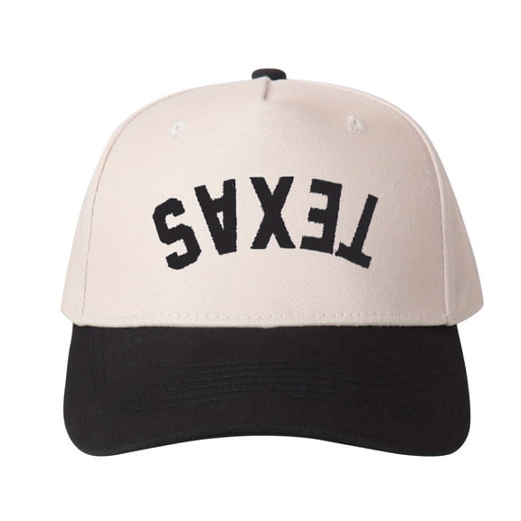 Upside Down TEXAS Embroidered Trucker Hat Color Block State Pride Cap Adjustable Unisex Bold Travel Statement