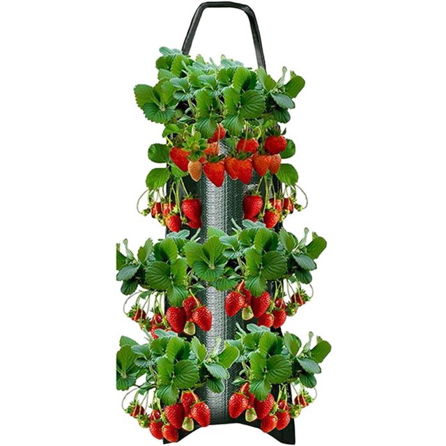 Upside Down Tomato Planter, Hanging Strawberry Tomato Planters, Fabric