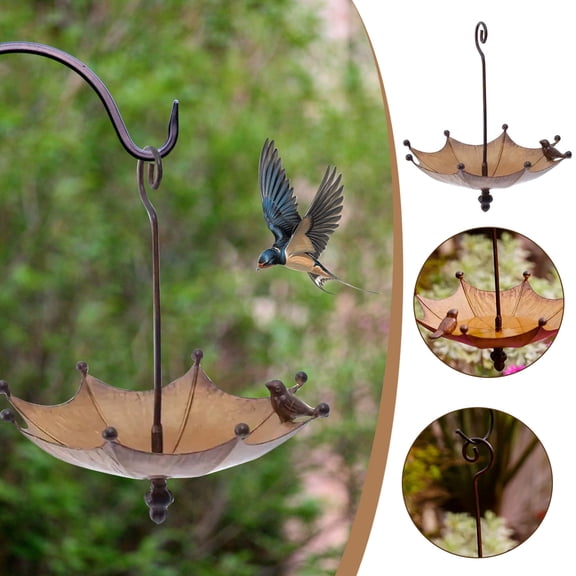 Upside-Down Umbrella Bird Feeder, Hummingbird Feeder, Bird Feeder, Bird Feeder for Outdoors Hanging, Window Bird Feeder