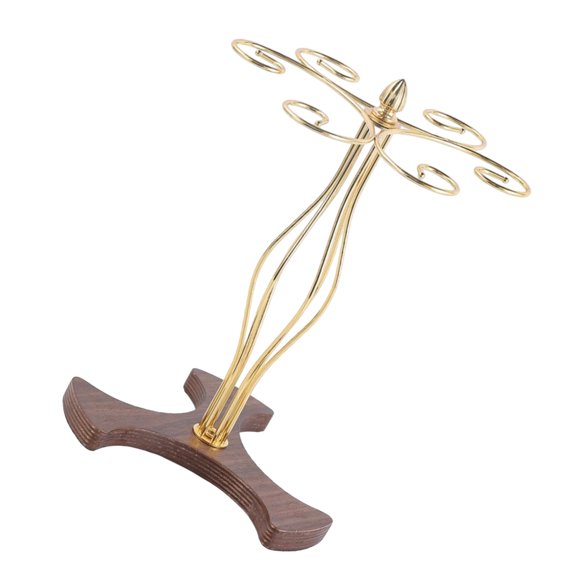 Upside Down Wine Glass Organiser European Decorative Rack For Dining Room Freestanding 6 Hooks Goblet Holder