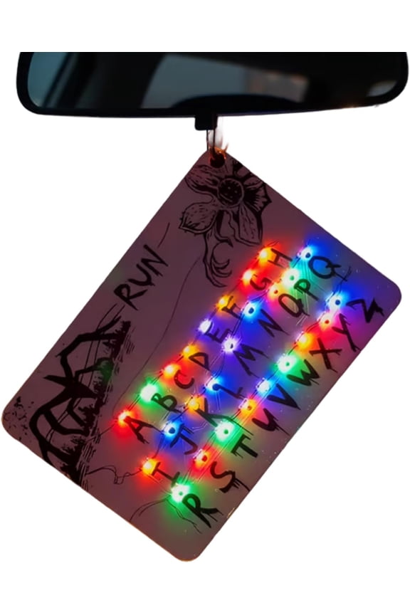 Upside Down LED Car Ornament, Funny Hanging Car Accessory with Soft Glow Light, Cute Interior Rearview Mirror Decor, USB Rechargeable Auto Charm for Men Women, Unique Funny Decoration Gift (1PC)