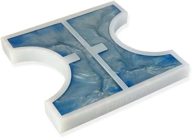 Upstart Epoxy Silicone Mold for Epoxy Resin Casting, 12 Inch Mid-Century Modern Plant Stand, Flexible and Durable Mold for DIY Resin Arts and Crafts, Home Decor, Indoor Planter, Reusable (White)