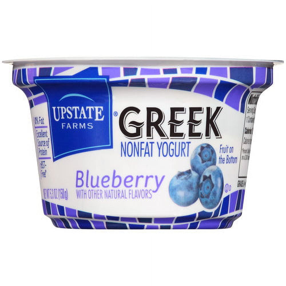 Upstate Farms Blueberry Greek Nonfat Yogurt, 5.3 oz