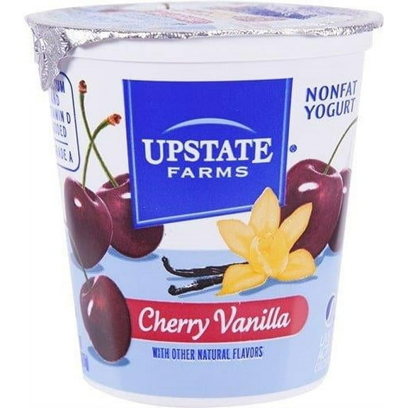 Upstate Farms Cherry Vanilla Rich and Creamy Yogurt, 8 Ounce -- 12 per case