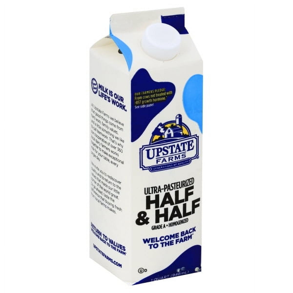 Upstate Farms Half And Half Uht Qt.