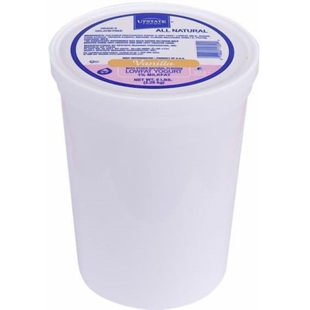 Upstate Farms Lowfat Blended All Natural Vanilla Yogurt, 5 Pound - 4 per case.