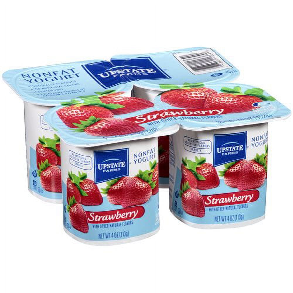 Upstate Farms Uf Strawberry Yogurt 4 Pack/4oz.
