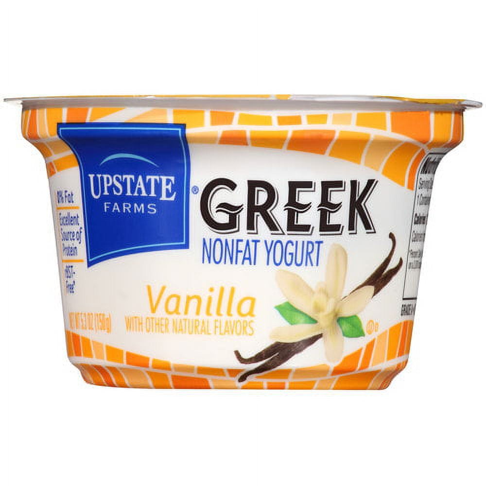 Upstate Farms Vanilla Greek Nonfat Yogurt, 5.3 oz