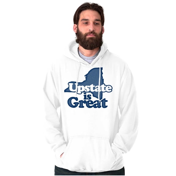 Upstate is Great New York Hoodie Sweatshirt Women Men Brisco Brands L