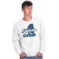 thumbnail image 1 of Upstate is Great New York Unisex Plus Fleece Graphic Sweatshirt Brisco Brands 2X, 1 of 5