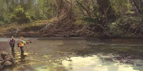 Upstream Canvas Art - Salvador Caballero (24 x 48)