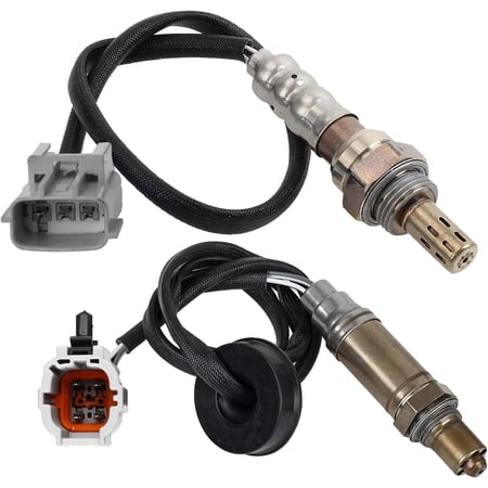 Upstream and Downstream O2 Sensors Replacement for Nissan 2002 2003 2004 Frontier Xtera 2.4L Front and Rear Oxygen Sensors, Replaces# 234-3113 234-4323, Set of 2pcs