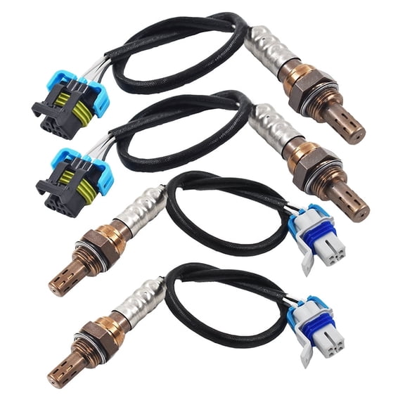 Upstream & Downstream Oxygen O2 Sensor, for 2003-2006 Cadillac Escalade Hummer H2 6.0L, 4-Pcs