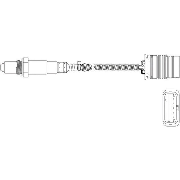 Upstream Oxygen Sensor - Compatible with 2014 - 2016 BMW 435i xDrive 3.0L 6-Cylinder N55B30A FI Turbocharged GAS 2015