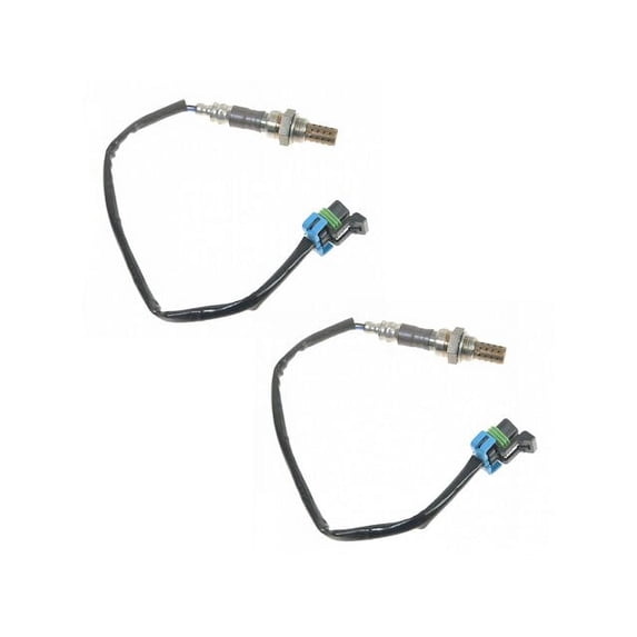 Upstream Oxygen Sensor Set 2 Piece - Compatible with 2007 - 2012 Chevy Silverado 3500 HD Cab & Chassis 6.0L V8 2008 2009 2010 2011