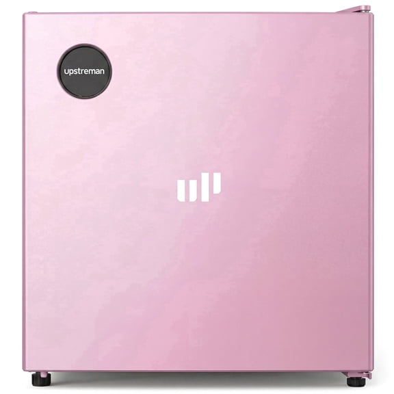 Upstreman 1.5 Cu.Ft Mini Fridge Without Freezer, Single Door Small Refrigerator No Freezer, Freezerless All-Refrigerator Cooler for Kitchen Office Bedroom Dorm, Pink CR16