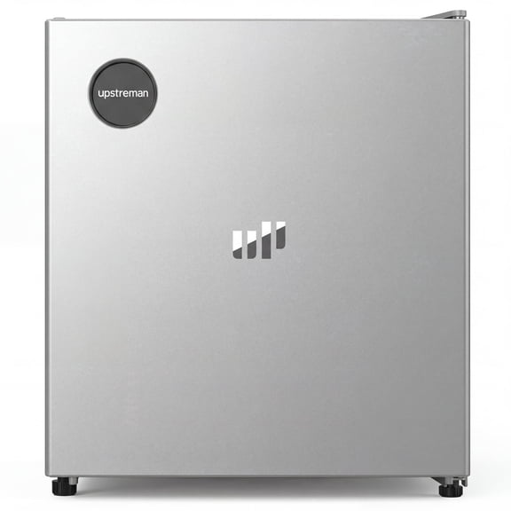 Upstreman 1.5 Cu.Ft Mini Fridge Without Freezer, Single Door Small Refrigerator No Freezer, Freezerless All-Refrigerator Cooler for Kitchen Office Bedroom Dorm, Silver CR16