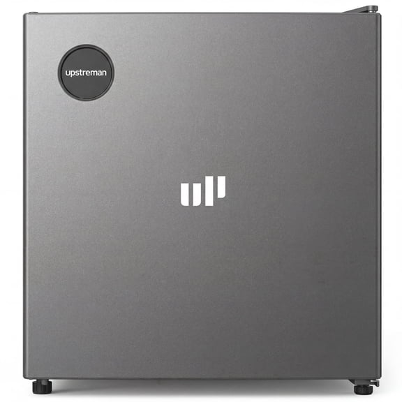 Upstreman 1.5 Cu.Ft Mini Fridge Without Freezer, Single Door Small Refrigerator No Freezer, Freezerless All-Refrigerator Cooler for Kitchen Office Bedroom Dorm, Gray CR16