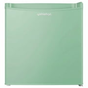 Upstreman 1.7 Cu ft Mini Fridge with Freezer Single Door Compact Refrigerator, Low Noise, Energy Saving, Adjustable Temperature, Reversible Door, for Home Office Dorm, Green FR17