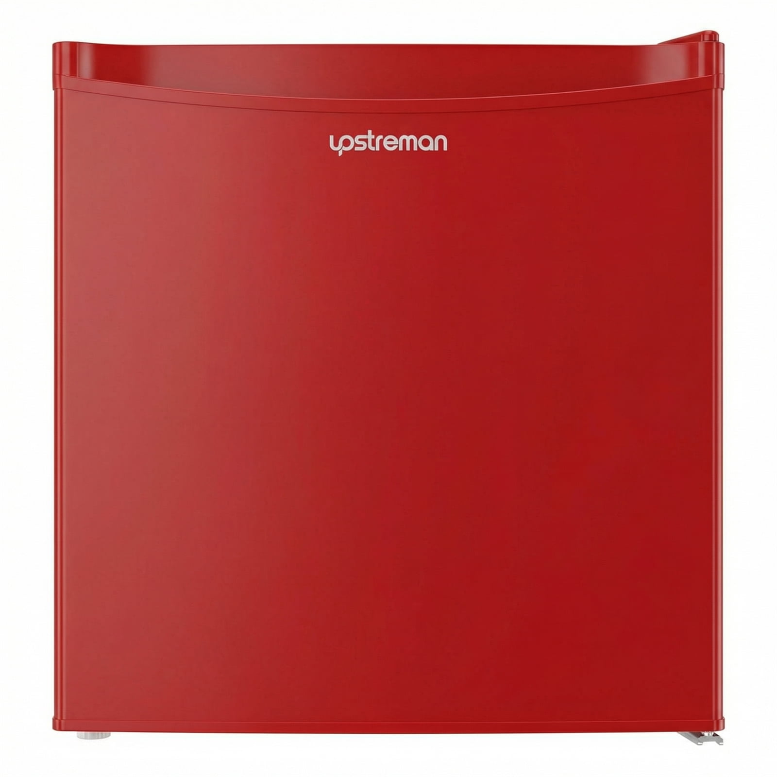 Upstreman 1.7 Cu ft Mini Fridge with Freezer Single Door Compact Refrigerator, Low Noise, Energy Saving, Adjustable Temperature, Reversible Door, for Home Office Dorm, Red FR17