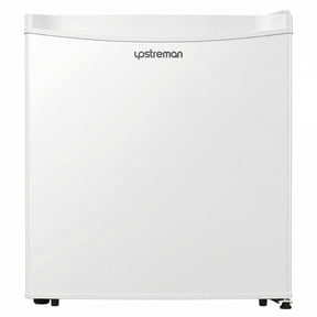 Upstreman 1.7 Cu ft Mini Fridge with Freezer Single Door Compact Refrigerator, Low Noise, Energy Saving, Adjustable Temperature, Reversible Door, for Home Office Dorm, White FR17
