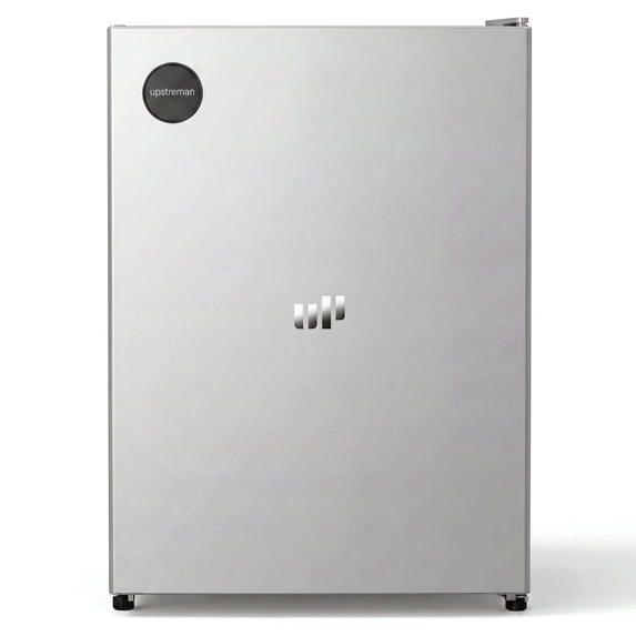 Upstreman 2.5 Cu ft Mini Fridge Without Freezer, Single Door Small Refrigerator No Freezer, Freezerless All-Refrigerator Cooler for Kitchen Office Bedroom Dorm, Silver CR26