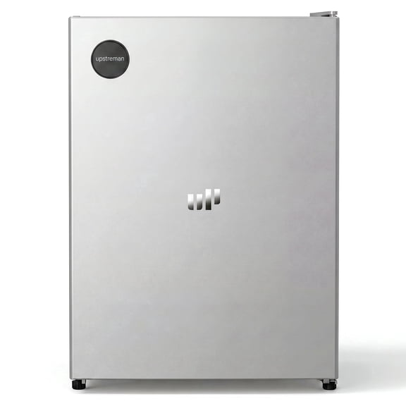 Upstreman 2.5 Cu ft Mini Fridge Without Freezer, Single Door Small Refrigerator No Freezer, Freezerless All-Refrigerator Cooler for Kitchen Office Bedroom Dorm, Silver CR26