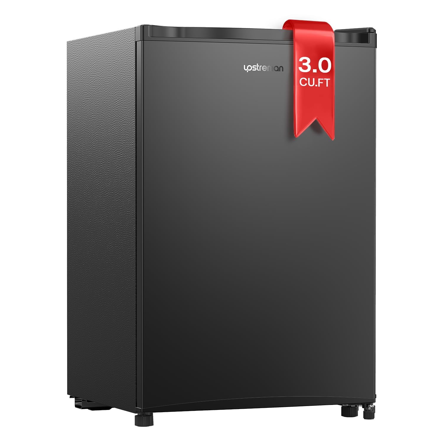 Upstreman 3.0 Cu.ft Upright Freezer, Single Door Compact Mini Freezer Stand Up Freezer with Reversible Door, UP30 Black