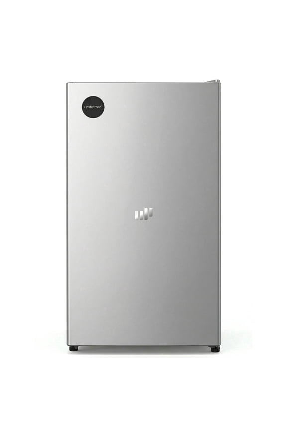 3.2 Cu ft Mini Fridge Without Freezer, Single Door Small Refrigerator No Freezer, Freezerless All-Refrigerator Cooler for Kitchen Office Bedroom Dorm, Silver CR32