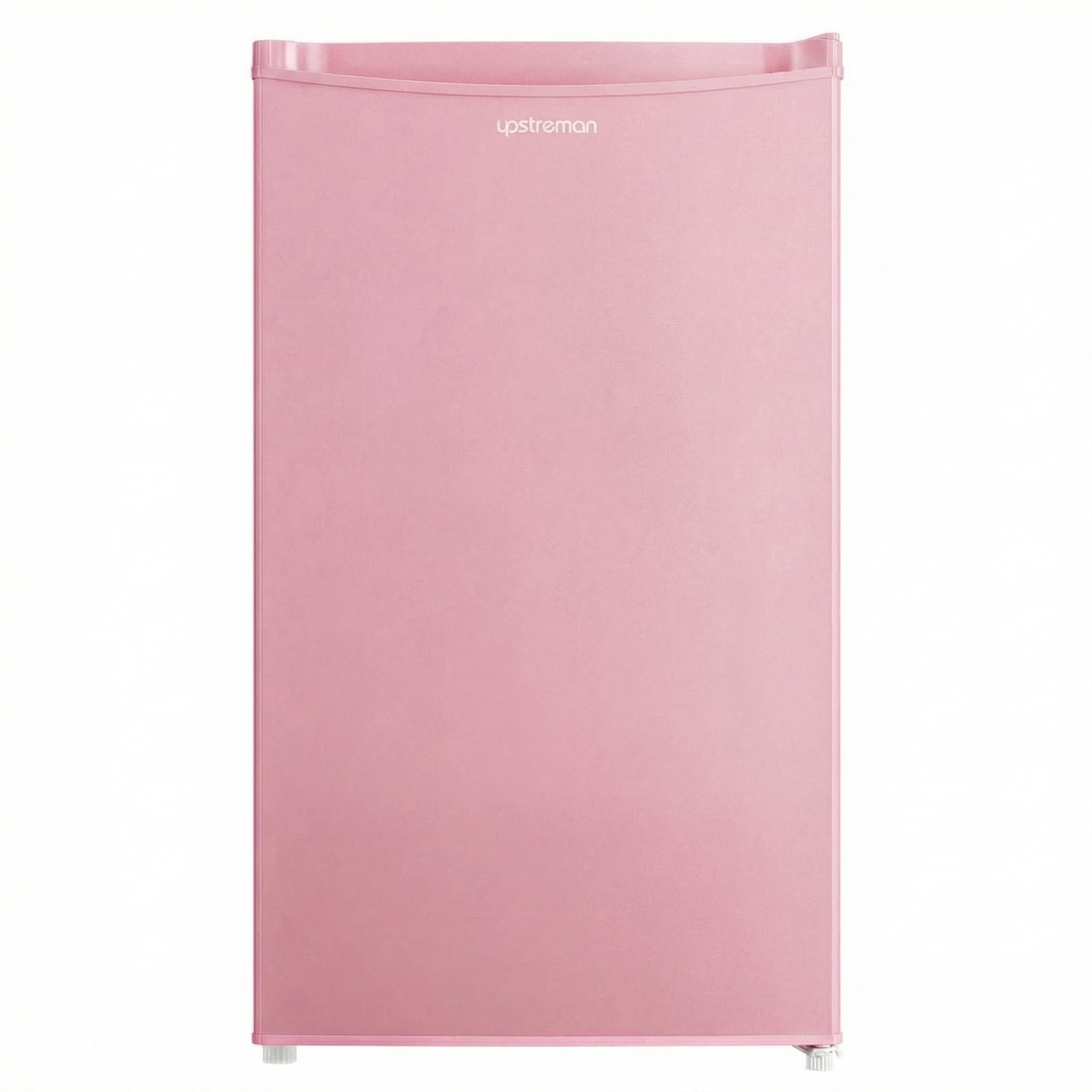 Upstreman Mini Fridge with Freezer, 3.2 Cu.Ft Small Refrigerator Single Door Compact Refrigerator for Dorm Office, Adjustable Thermostat, Low Noise, BR321 Pink