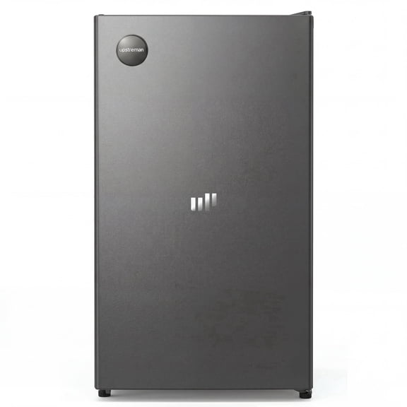Upstreman 3.2 Cu ft Mini Fridge Without Freezer, Single Door Small Refrigerator No Freezer, Freezerless All-Refrigerator Cooler for Kitchen Office Bedroom Dorm, Gray CR32
