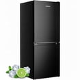 thumbnail image 1 of Upstreman 4.0 Cu.ft Mini Fridge with Freezer, 2 Door Compact Fridge Samll Bottom Freezer Refrigerators with 5 Settings Temperature, Black BM40, 1 of 10