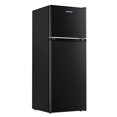 thumbnail image 1 of Upstreman 4.0 Cu.Ft. Mini Fridge with Freezer, 2 Door Small Refrigerator with 5 Adjustable Thermostat, Compact Refrigerator for Kitchen Apartment Bedroom Dorm Office, Black BR401, 1 of 11