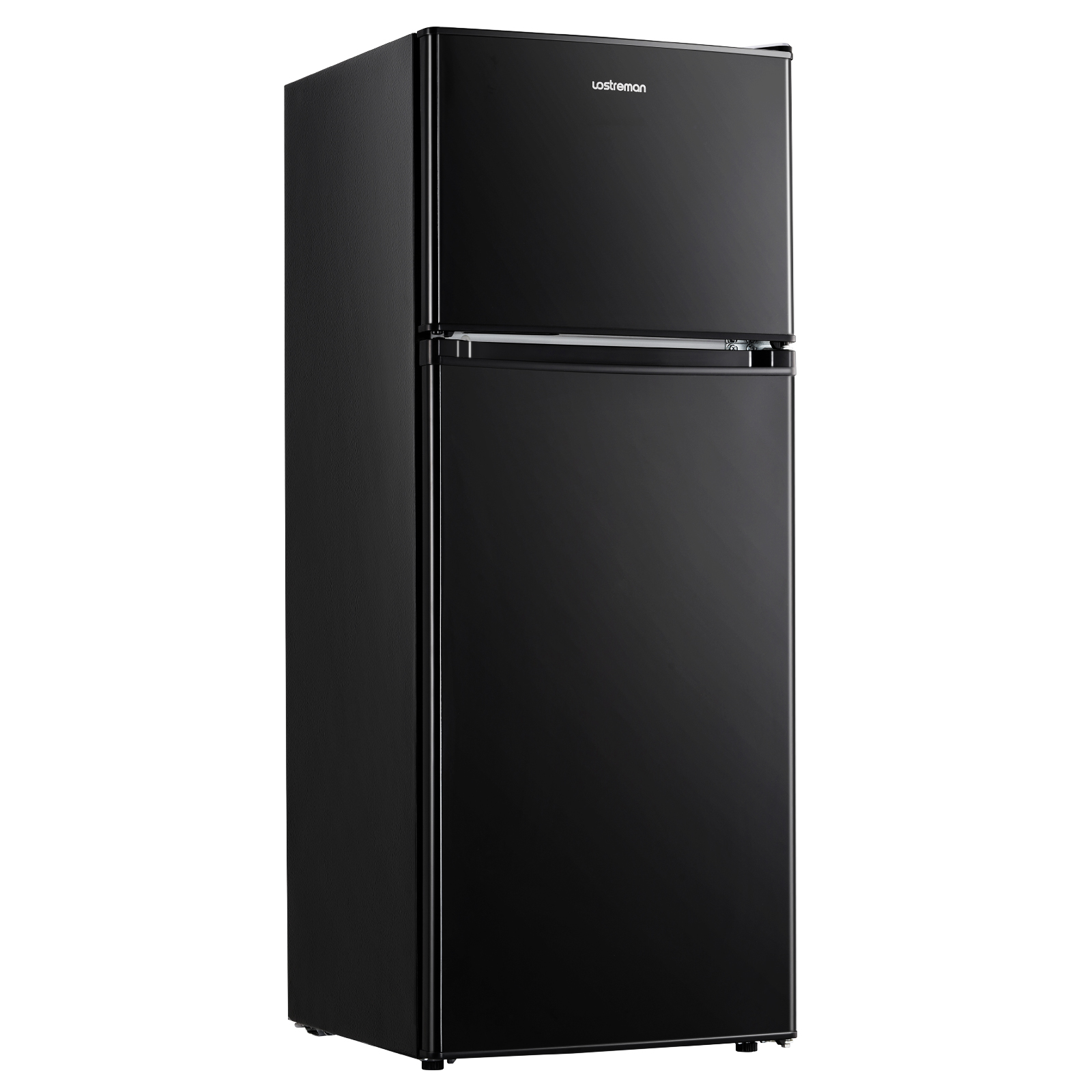 Upstreman 4.0 Cu.Ft. Mini Fridge with Freezer, 2 Door Small Refrigerator with 5 Adjustable Thermostat, Compact Refrigerator for Kitchen Apartment Bedroom Dorm Office, Black BR401