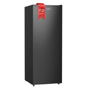 Upstreman 7.0 Cu.Ft Upright Freezer Convertible Freezer/Refrigerator, Garage Ready Deep Freezer Fridge with Reversible Door, UP70 Black