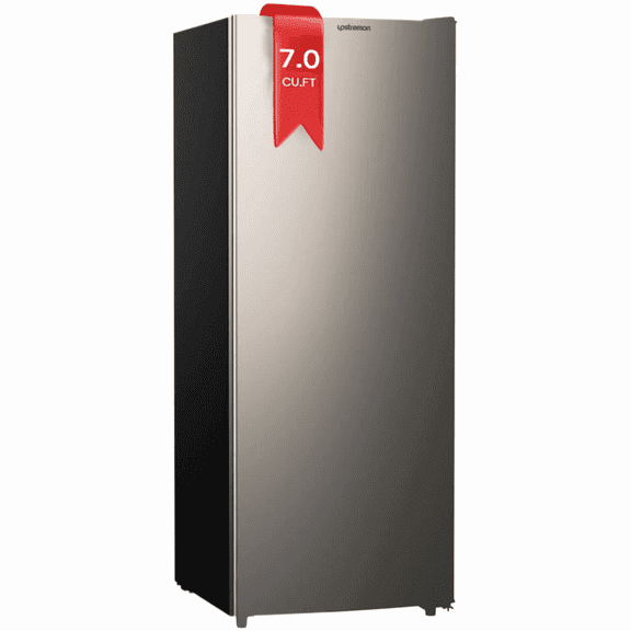Upstreman 7.0 Cu.Ft Upright Freezer Convertible Freezer/Refrigerator, Garage Ready Deep Freezer Fridge with Reversible Door, UP70 Stainless Steel