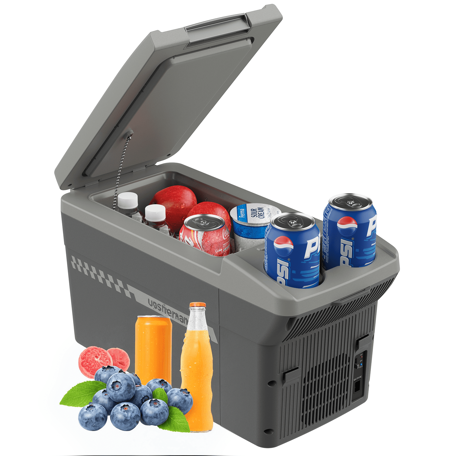 Small Car Fridge Rv Upstreman 12V Car Refrigerator, 12QT(11L) Electric Cooler & Warmer ...