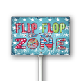 thumbnail image 1 of Uptell Flip Flop Zone Aluminum Sign Funny Pool Signs With Stake Beach House Decor Vintage Pool Tropical Beach Patio Decoration 12"x8" Beach Signs for Home Decor, 1 of 1