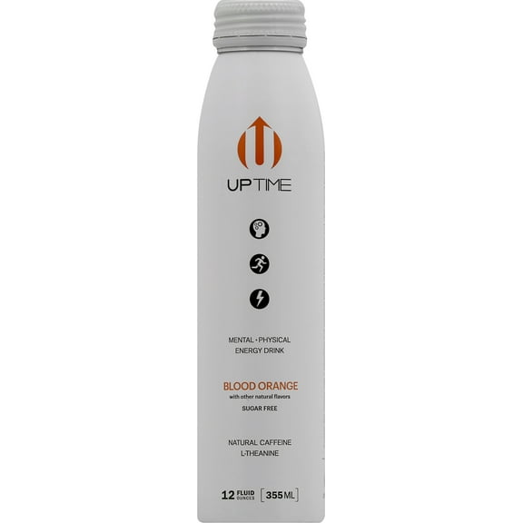 Uptime Beverages Energy Blend Orange Sugar-Free 12 fl oz (Pack of 12)