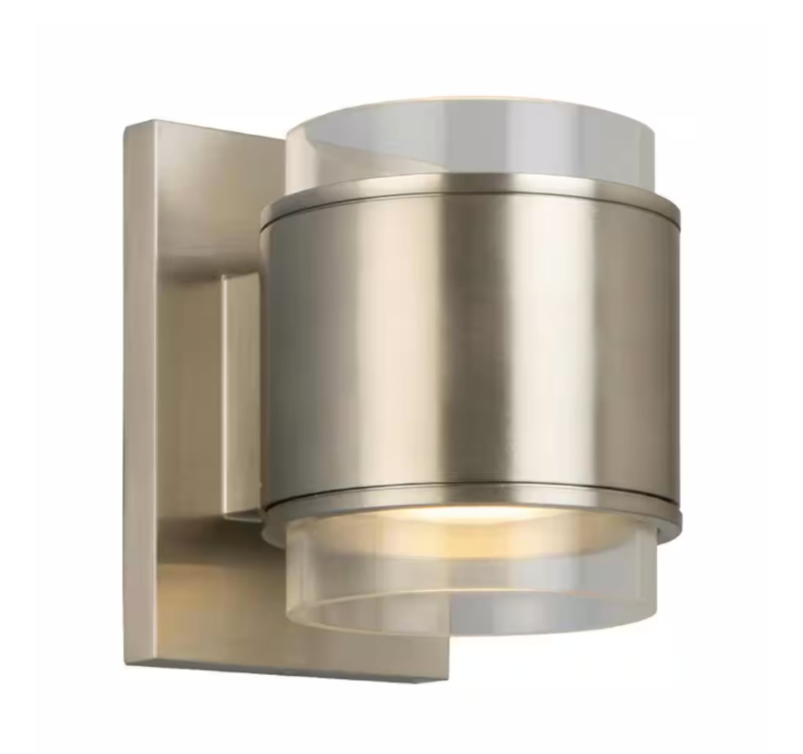 Home Decorators Collection Upton Brushed Nickel LED Sconce