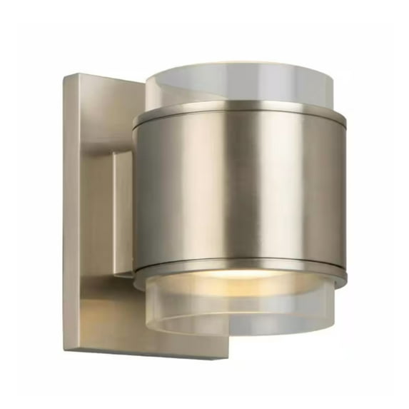 Home Decorators Collection Upton Brushed Nickel LED Sconce