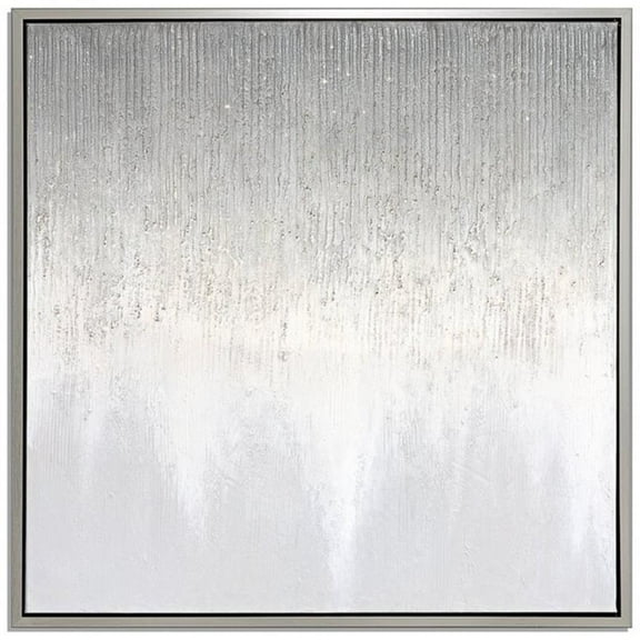 Uptown Club 39.4" Square Transitional Hand Painted Twilight Painting