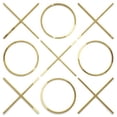 thumbnail image 1 of Uptown Club 9 Piece Small Metal Tic Tac Toe Wall Sculpture Set in Gold, 1 of 1