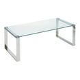 thumbnail image 1 of Uptown Club Farmer Small Transitional Stainless Steel Coffee Table in Silver, 1 of 3
